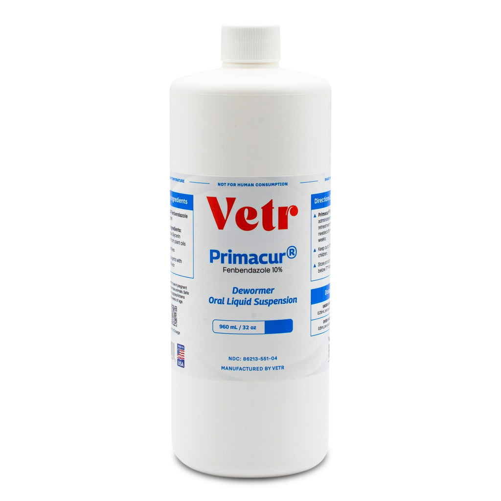 vetr Primacur Broad-Spectrum Oral Suspension Support Formula 10% Oral Suspension for Dogs and Cats - 240ML/8.1oz - Bacon Flavor