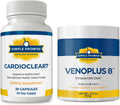 CardioClear7 and VenoPlus 8 Bundle - Circulation Support - CoQ10, Beet Root | Beet-CoQ10 Circulation Pair, For Healthy Blood Flow, With Shilajit and Vitamin K2, One Capsule Plus a Scoop