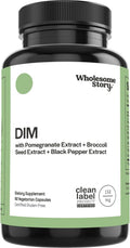 DIM Supplement Women | DIM SGS | Pomegranate, Broccoli and Black Pepper Blend | Estrogen & Hormone Balance for Women | Cell and Tissue Health | 60-Day Supply | Clean Label Project Certified