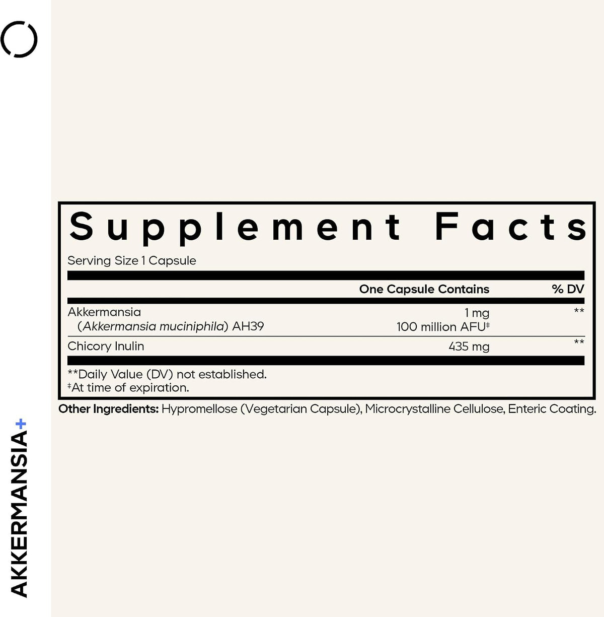 Codeage Akkermansia Muciniphila Probiotic Supplement - 3-Month Supply of Akkermansia & Chicory Inulin - Daily Synbiotic Probiotic Chicory Root - 100 Million AFUs - Gluten-Free - 90 Capsules