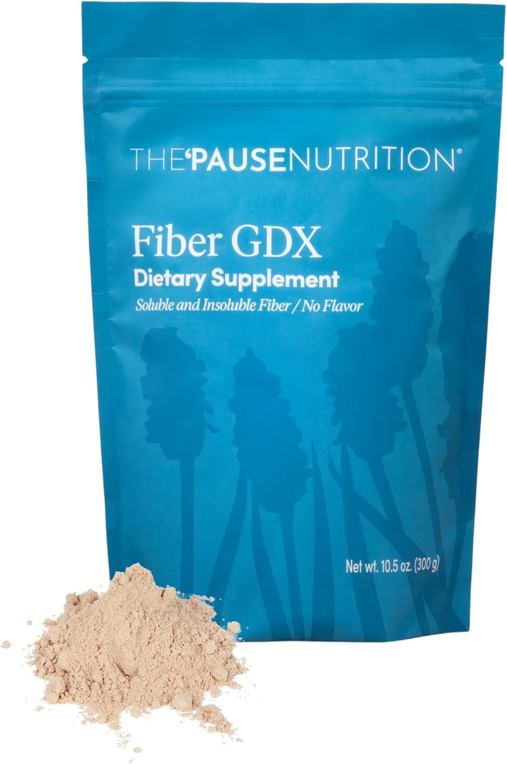 The 'Pause Life Fiber GDX, Chia & Quinoa Blend, Digestive Support, 10.5 OZ | Monk fruit sweetened plant-based fiber with chia, quinoa & ancient grains. Supports energy & digestive health. Gluten free