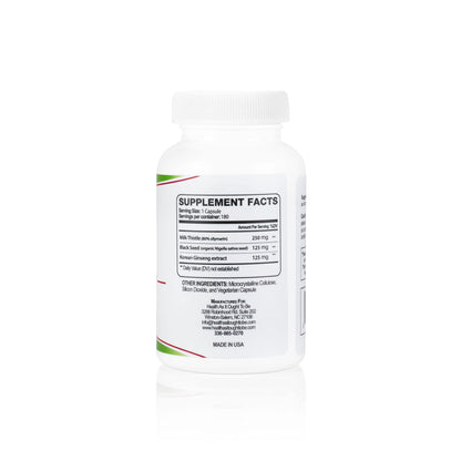 supplement products​Health As It Ought To Be Liver Syn3rgy Supplement | Physician Formulated Capsules with Milk Thistle, Black Seed, Korean Ginseng | 180 Capsules - JerryCherryUSA