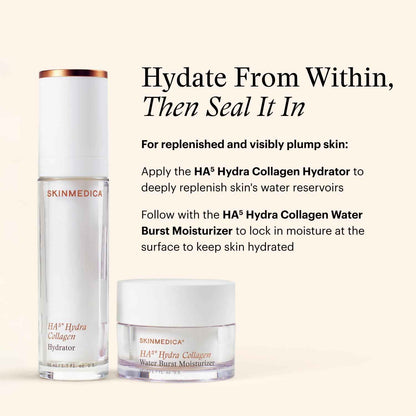 SkinMedica HA⁵ Hydra Collagen Water Burst Face Moisturizer with Vegan Collagen - Plumping Face Cream with Microbiome Barrier Complex for 24-Hour Hydration