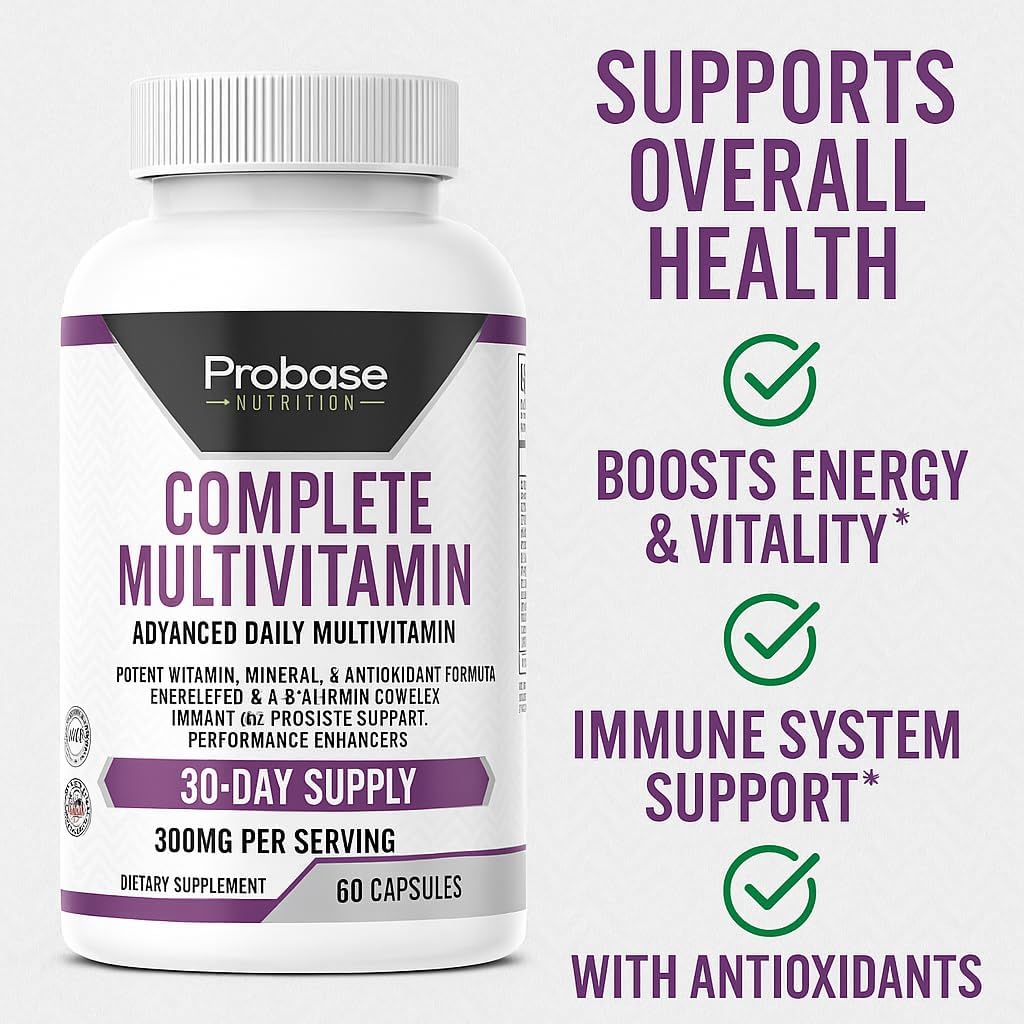 Probase Nutrition Complete Multivitamin 60 Capsules 30-Day Supply