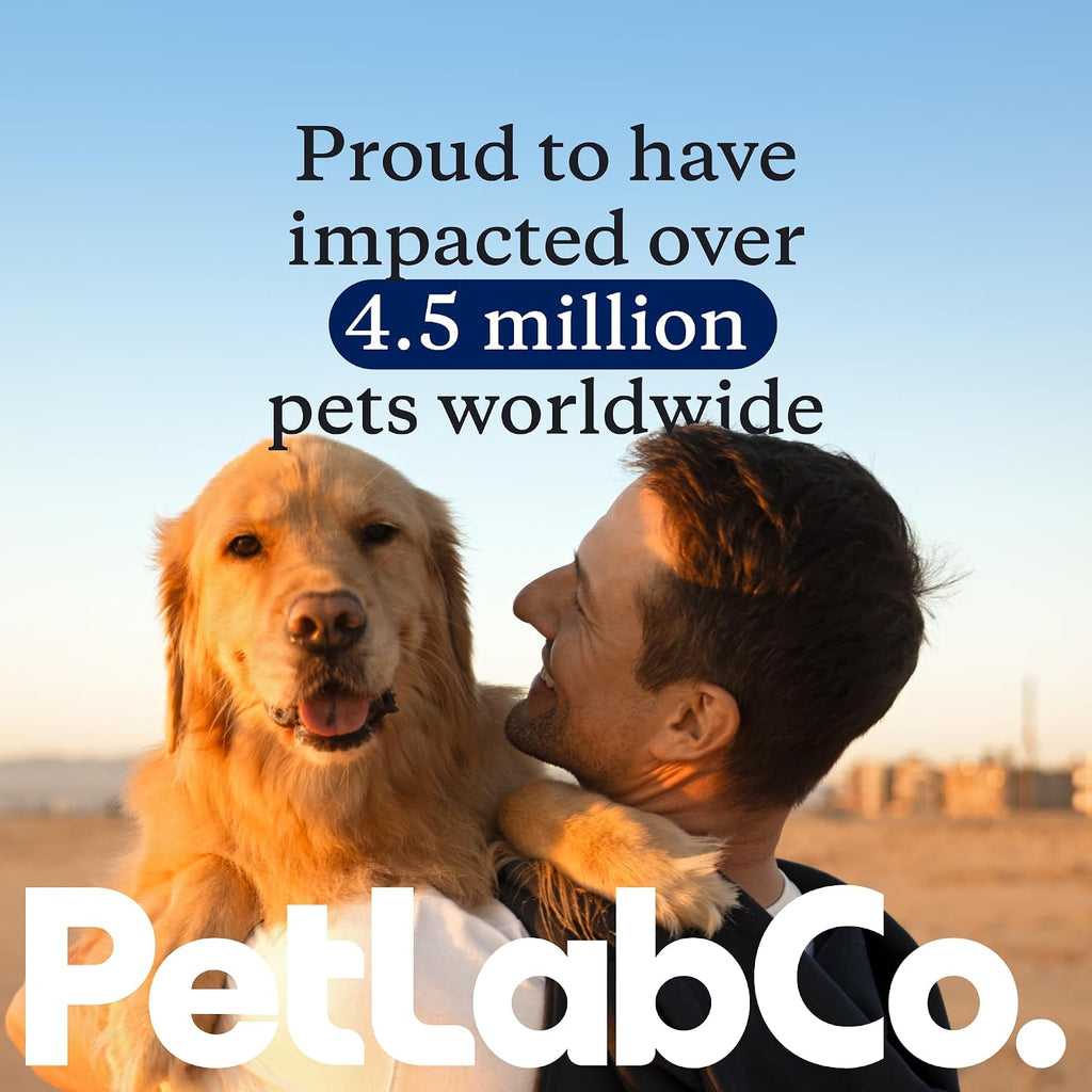 PetLab Co. Skin & Coat Chews for Dogs, 30 Soft Chews, Pork | Omega 3-6, apple cider vinegar and vitamin E to support skin moisture and a shiny, healthy coat