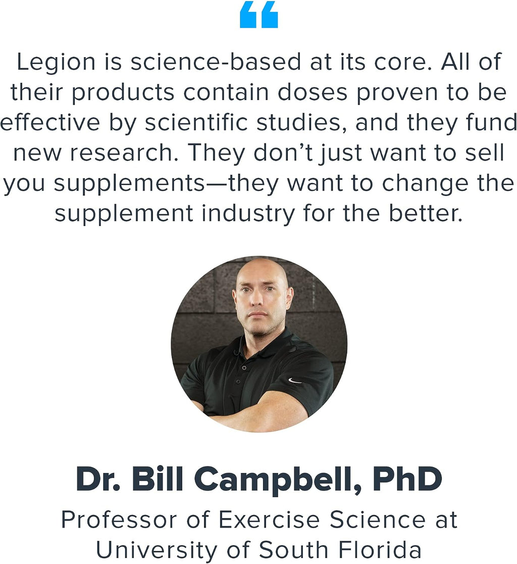 LEGION Vitamin B-Complex (120 Capsules) - Vitamin B Complex with Choline and Inositol Supports Mood & Liver Function - Vegan B Complex Vitamins Support Energy Metabolism & Muscle Function