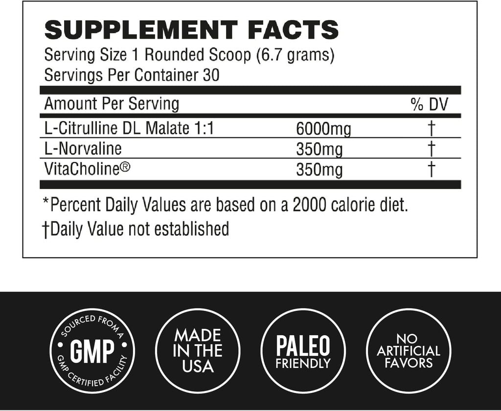 MetCon Power Pre-Pump Nitric Oxide Booster - Pre Workout Nitric Oxide Supplement - Boost Nitric Oxide, Increase Blood Flow, and Amplify Strength - All Natural | Unflavored