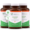 Binder Blend - Toxin Binder Supplement, Detox Capsules for a Healthy Gut - 180 Capsules - 90 Servings - 960mg Activated Charcoal & 480mg Organic Chlorella - Bloating Relief - Bentonite Clay