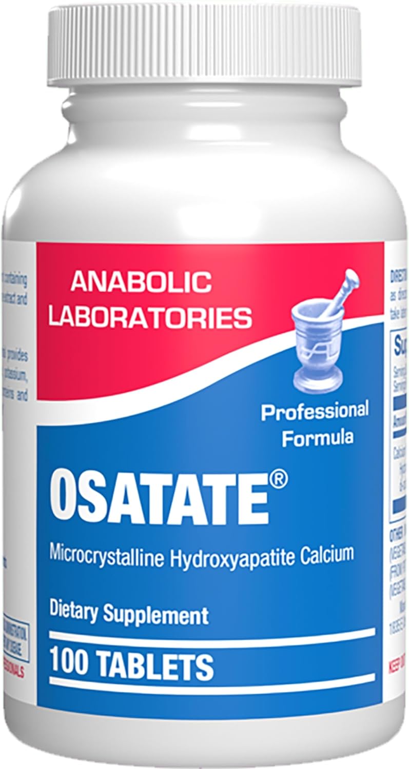 Remineralizing Calcium Hydroxyapatite Supplement - Clinical Formula Osteo Bone Health Supplement for Women & Men with Bioavailable Calcium Phosphate MHCC Complex for Density & Strength - 100 Servings