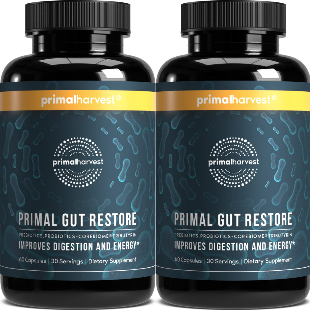 Primal Harvest Gut Restore - Daily Supplement, Gluten & Dairy Free, Vegan