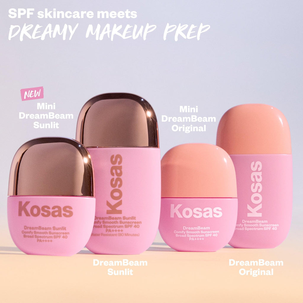 Kosas DreamBeam SPF 40 Mineral Sunscreen for Face + Makeup Prep – Lightweight Hydrating Sun Protection, 40 ml KosasBuy Supplements Australia