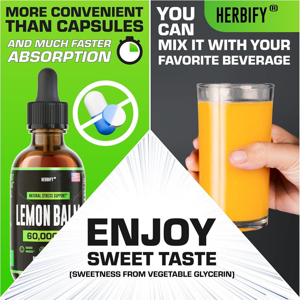 HERBIFY Bundle - Mullein Leaf Extract & Lemon Balm - Respiratory Support & Brain Support