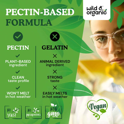 Wild & Organic Liver Support Gummies - Milk Thistle, Dandelion Root Extract for Liver Cleanse Detox - 60 Silymarin Milk Thistle Gummies