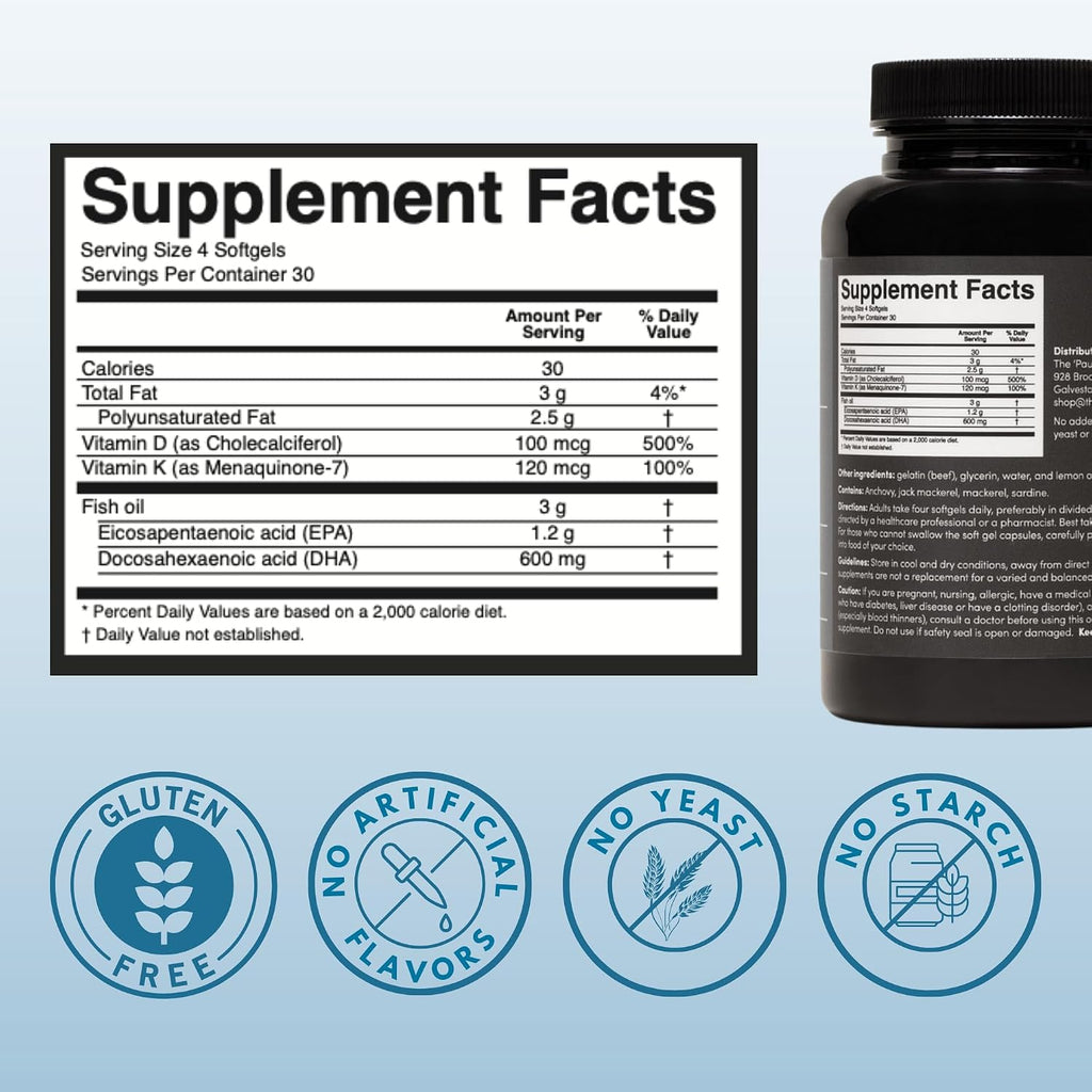 The 'Pause Life Wellness Bundle, Collagen, Omega 3 D3 K2 & Fiber GDX | 3-in-1 bundle: Verisol collagen peptides + omega 3 fish oil with D3 & K2 + plant-based fiber blend. Gluten free wellness.