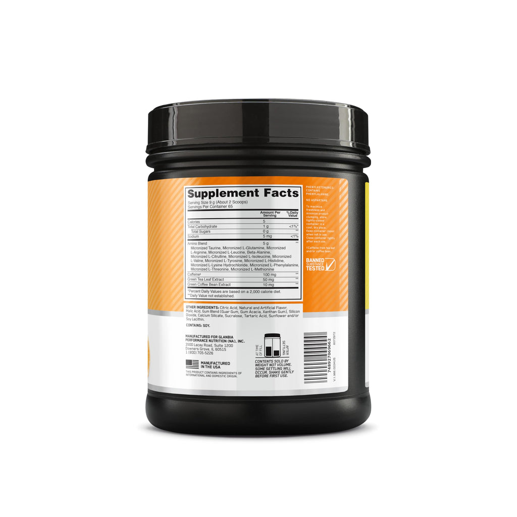 Optimum Nutrition, Amino Energy - Pre Workout with Green Tea, Bcaa, Amino Acids, Keto Friendly, Green Coffee Extract, Energy Powder - Concord Grape, 65 Servings