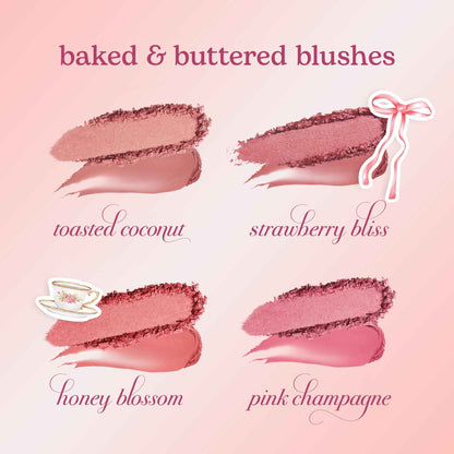 tarte macaron blush & glow duo - Multi-Use Longwear Makeup with Peptides, Cream & Powder Blush Duo with Blend Bar for a Buildable Bright Lifted Look, Vegan & Cruelty-Free