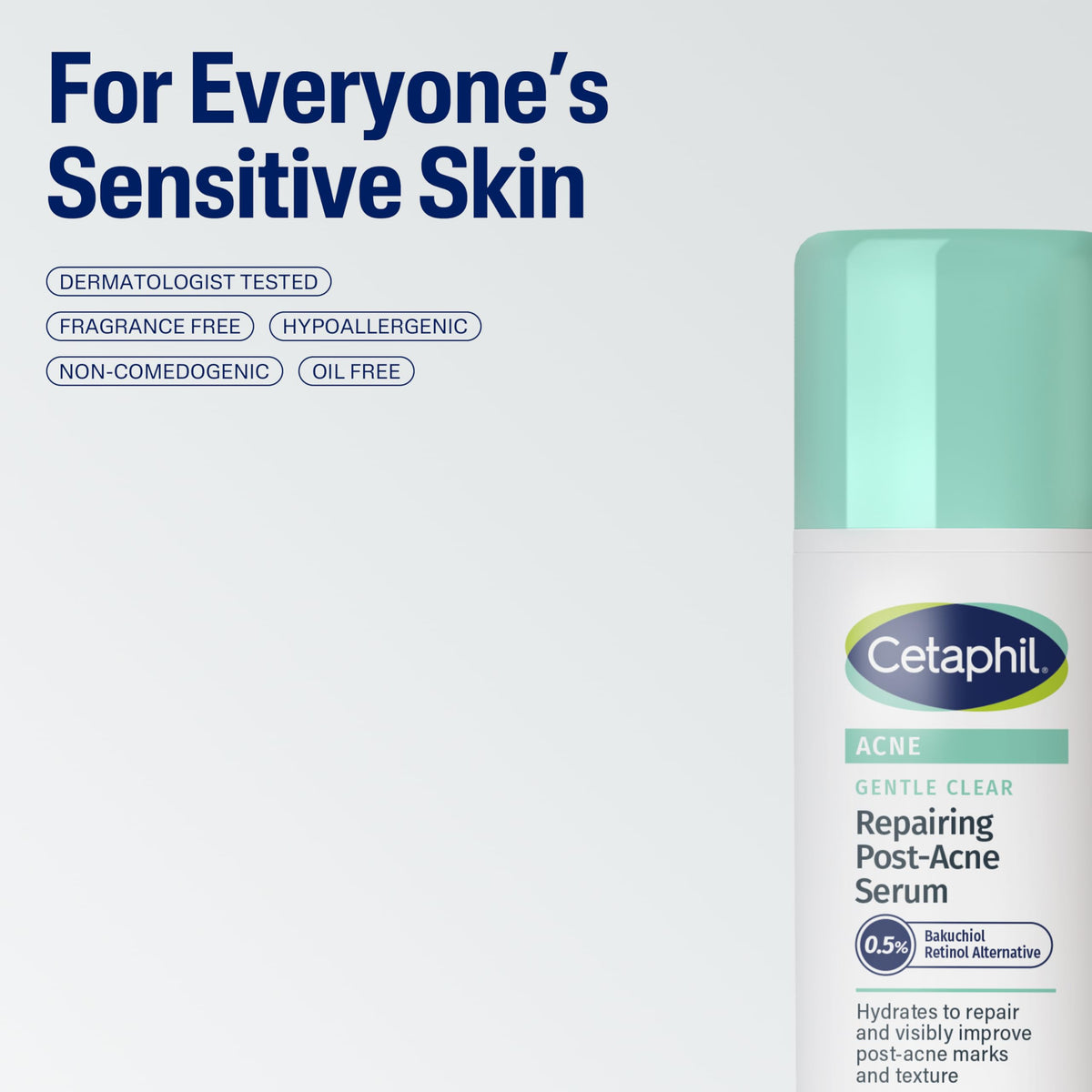 supplement products​CETAPHIL Gentle Clear Repairing Post-Acne Serum, Retinol Alternative, Oil Free Serum for Sensitive Skin, 1 Fl Oz, Bakuchiol, Improves Skin Tone & Post-acne Marks, JerryCherryUSA