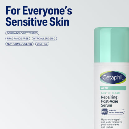 supplement products​CETAPHIL Gentle Clear Repairing Post-Acne Serum, Retinol Alternative, Oil Free Serum for Sensitive Skin, 1 Fl Oz, Bakuchiol, Improves Skin Tone & Post-acne Marks, JerryCherryUSA