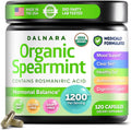 USDA Organic Spearmint Capsules | Digestive Support, 1200mg | 60-Day Supply