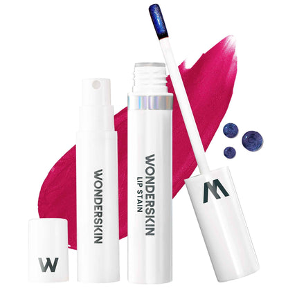 Wonderskin Wonder Blading All Day Lip Stain Peel Off Masque and Reveal Kit - Long Lasting, Waterproof Pink Lip Tint, Transfer Proof Natural Makeup Stain Kit (Darling)