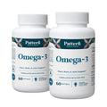 Pattern Wellness Omega 3 Softgels - Pure Fish Oil Formula - Helps Maintain Brain, Heart & Joint Health - 3rd Party Lab Tested - Non-GMO, Dairy-Free, Gluten-Free - 60 Softgels