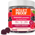 Bulletproof Sugar-Free Raspberry Elderberry Immune Gummies, 60 Count, Keto Supplement for Immune Support