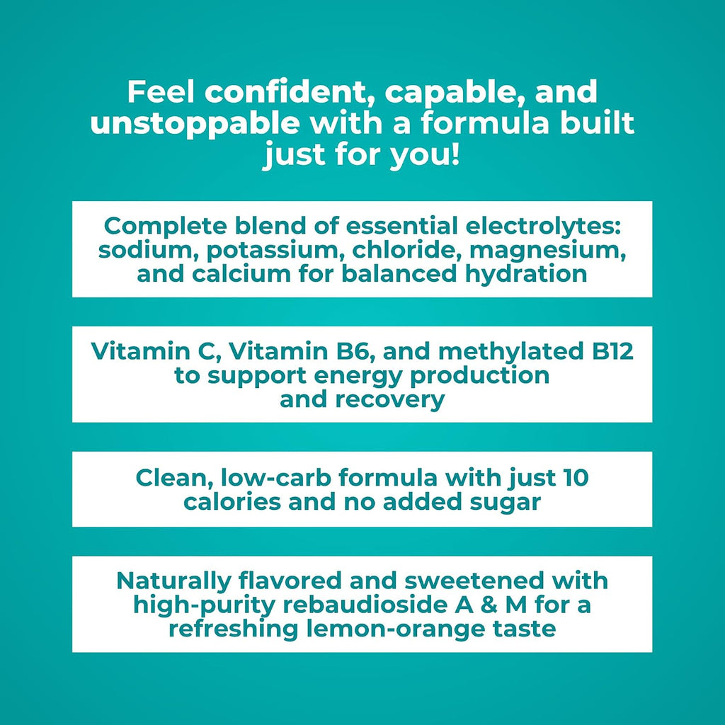 Reignite Wellness by JJ Virgin Hydration & Wellness Bundle | ElectroReplenish (Lemon-Orange Flavor), 30 Servings + SHEatine Powder Stick Packs (Orange Flavor), 30 Count