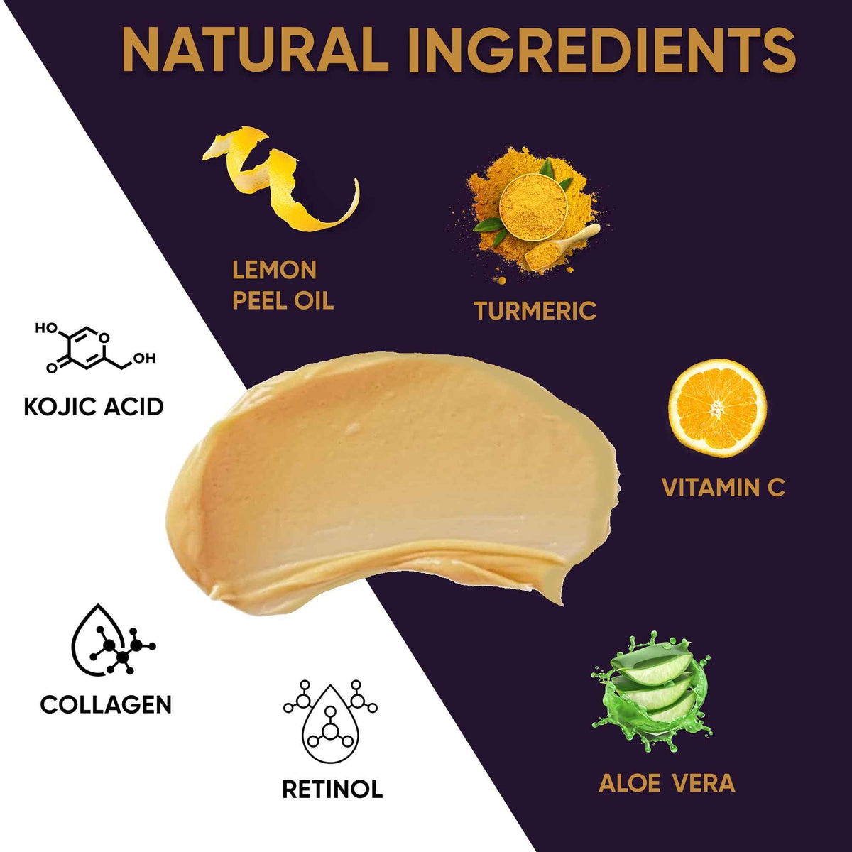 VALITIC Vitamin C & Turmeric Clay Mask - Dark Spot Corrector with Kojic Acid, Hyaluronic Acid & Retinol - Skin Care Routine for Minimizing Pores & Blackheads