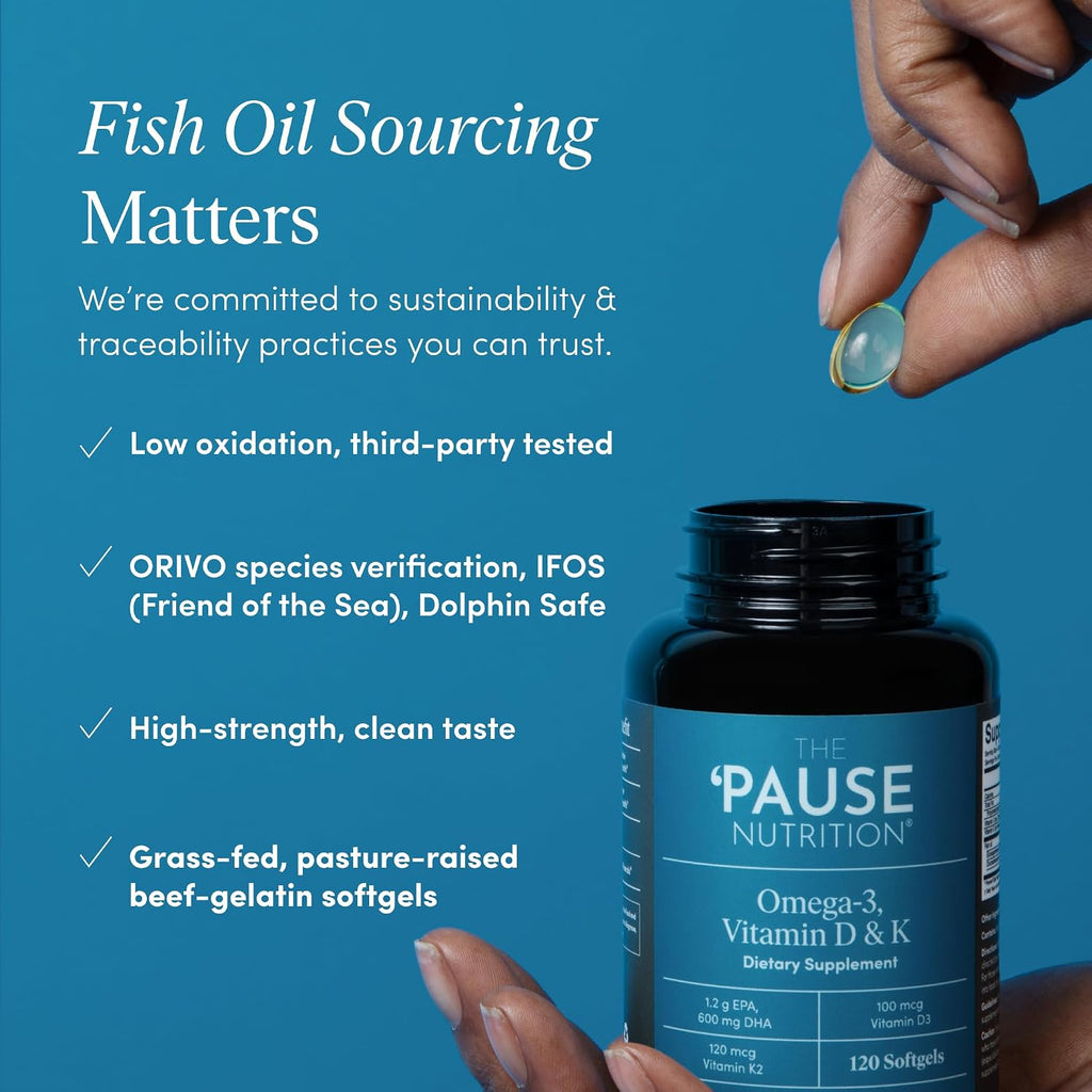 The 'Pause Life Wellness Bundle, Collagen, Omega 3 D3 K2 & Fiber GDX | 3-in-1 bundle: Verisol collagen peptides + omega 3 fish oil with D3 & K2 + plant-based fiber blend. Gluten free wellness.