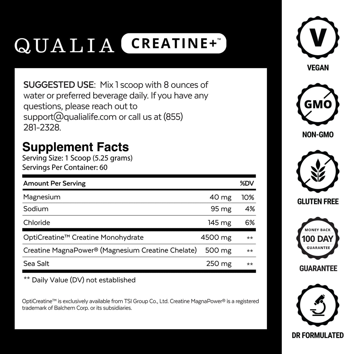 supplement products​Qualia Creatine | Advanced Creatine Complex | 2 Sources + Magnesium | Optimized Absorption | Muscle Performance, Brain Function, & Healthy Aging (30 Servings) - JerryCherryUSA