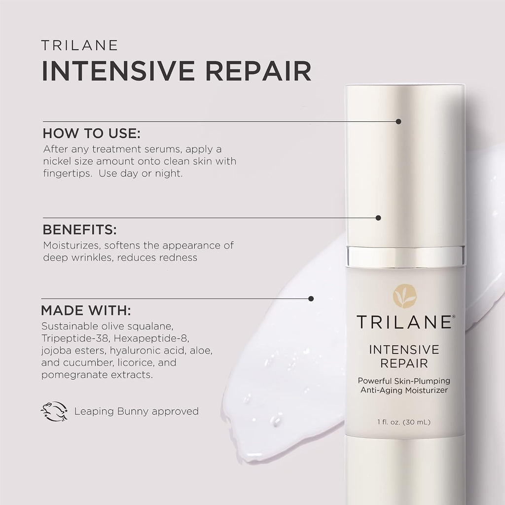 Healthy Directions Trilane Intensive Repair Deep Wrinkle Repair Anti-Aging Moisturizer with Squalane