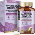10-in-1 Magnesium Complex Supplement with Probiotics Prebiotics & Digestive Enzymes, 100 Billion CFU Probiotics for Women, High Absorption for Muscle, Sleep Calm, Gut & Digestive Health, Vegan Non-GMO