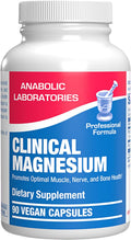 Triple Magnesium Complex 400 Mg - Clinical Formula Chelated Magnesium Supplement with Glycinate Malate and Citrate for Optimal Muscle Nerve Bone & Digestive Health Support - 1 Month Supply