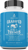 Ancestral Supplements Grass Fed Ovine Thymus Supplement with Liver, 180 Ct | Sheep Glandular extract with liver support promotes histamine balance, energy, allergy relief and immune health.