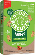 Buddy Biscuits Teeny Crunchy Dog Treats, Roasted Chicken, 8 oz. Box | Bite-sized Gingerkid Shape, Simple Ingredients, Free of Corn and Soy, Oven Baked in the USA