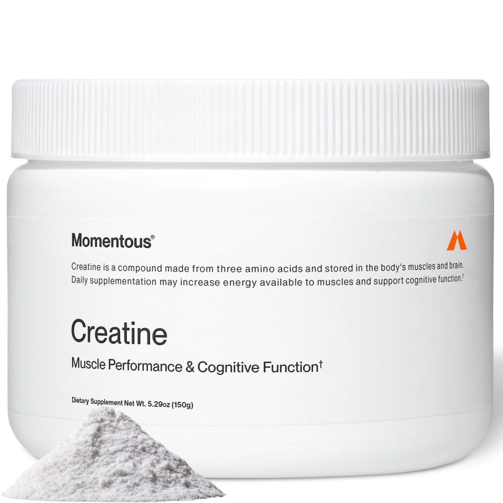 Momentous Creatine Monohydrate Powder - Creatine Powder - Supports Strength, Lean Muscle, & Recovery for Men & Women - NSF Certified for Sport - 5 g per Serving - 30 Servings