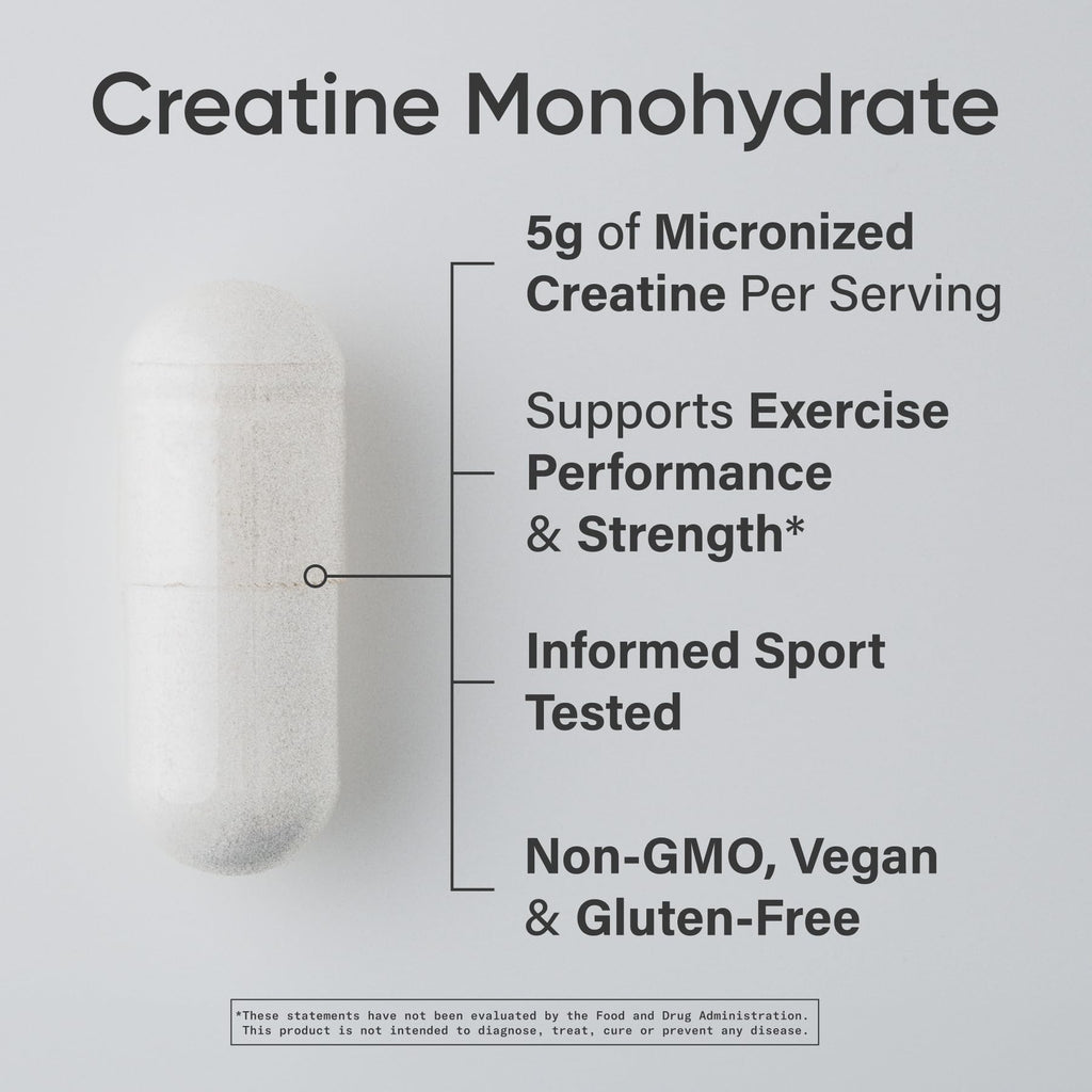 Sports Research Creatine Monohydrate - Gain Lean Muscle, Improve Performance and Strength and Support Workout Recovery* - 5 g Micronized Creatine - 17.64 oz