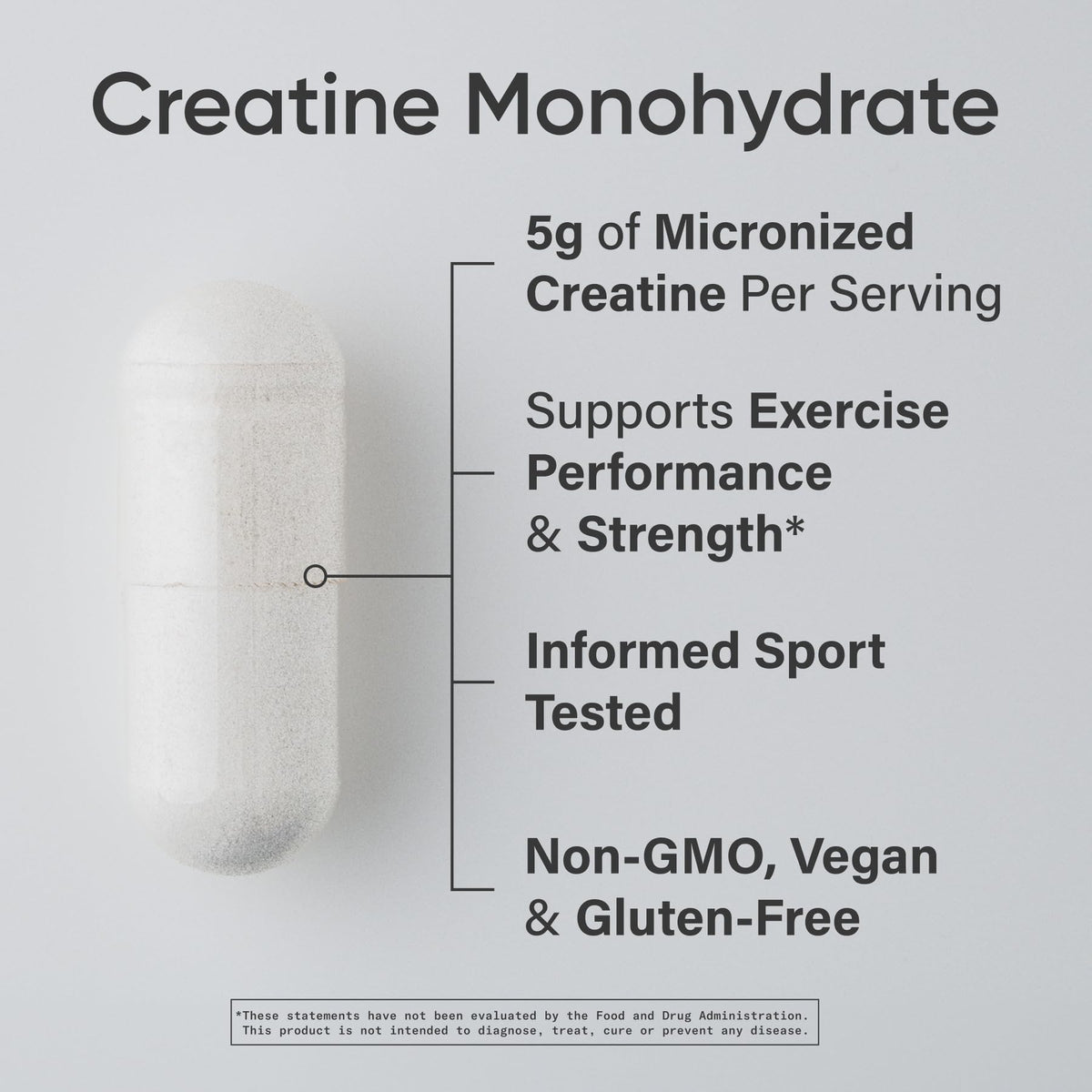 Sports Research Creatine Monohydrate - Gain Lean Muscle, Improve Performance and Strength and Support Workout Recovery* - 5 g Micronized Creatine - 17.64 oz
