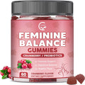 Premium Feminine Balance Gummies for Women with Cranberry Pineapple Powder | Support pH Balance & Vaginal Probiotics Health Gummies with D-Mannose , Sugar Free, Gluten Free, Vegan