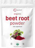 Micro Ingredients Organic Beet Root Powder, 4lb (64 oz) | Nitric Oxide Supplement, Water Soluble, Highly Concentrated Raw Beet Supplement, Superfood Drink Mix, Non-GMO, Plant Based