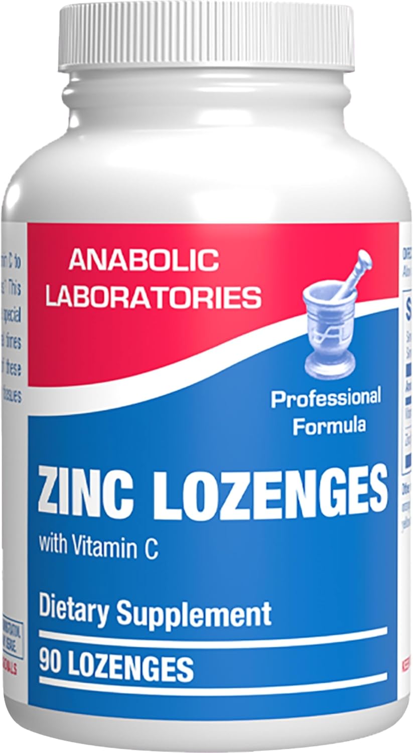 Zinc Lozenges with Vitamin C for Immune Support - High Absorption Vitamin C and Zinc Lozenges for Adults Daily and Seasonal Wellness - Tasty Immune Boost Support - 90 Count (Orange Flavor)