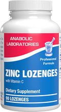 Zinc Lozenges with Vitamin C for Immune Support - High Absorption Vitamin C and Zinc Lozenges for Adults Daily and Seasonal Wellness - Tasty Immune Boost Support - 90 Count (Orange Flavor)