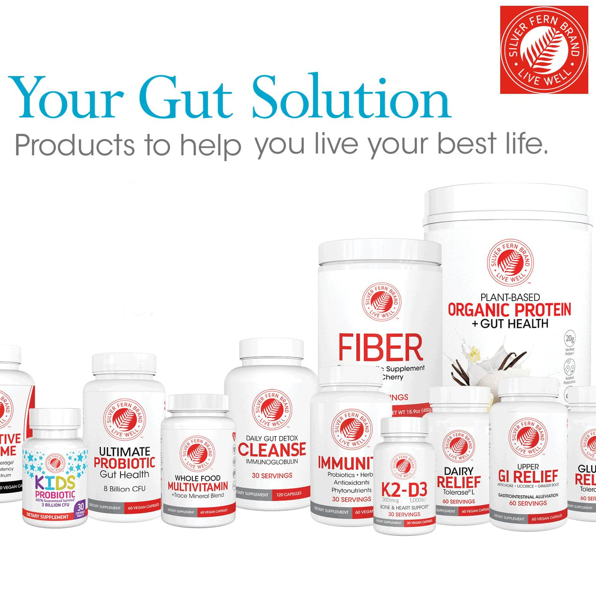 Silver Fern Gluten Comfort with Tolerase G - 1 Bottle - 60 Capsules | Digestive Enzyme Made Specifically to Break Down and Digest Gluten Protein
