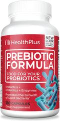 Health Plus Prebiotic Formula Digestive Support, 180 Capsules, 60 Servings | Gluten and dairy free formula with probiotics, prebiotics, and digestive enzymes for daily digestive balance and comfort