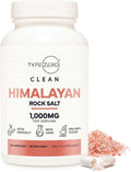 Type Zero Himalayan Rock Salt Capsules (1,000mg) 120 Capsules | GMO-Free, Keto-Friendly