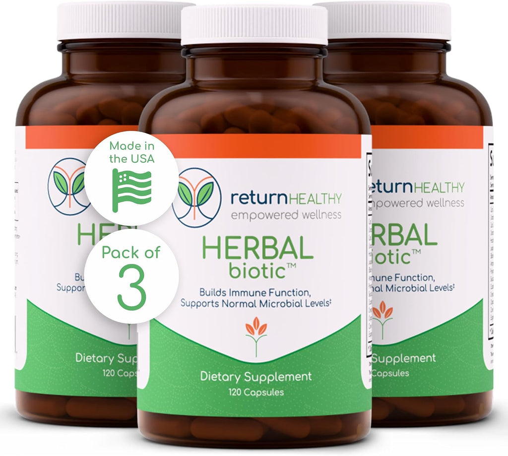 Herbal Biotic, Immune Support Vitamins, Natural Immune System Booster for Adults, Immune Support Supplement Enriched with Cat’s Claw for Probiotic Balance, Digestive Health, 3 Pack