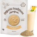Organic Traditions Fiber Smoothie Original, Prebiotic Supplement with Chia, Flax, Chia, Flax, Psyllium, Acacia, Vitamin C and Superfood Blend, High Fiber Supplement for Digestive Health, 300g / 10.6oz