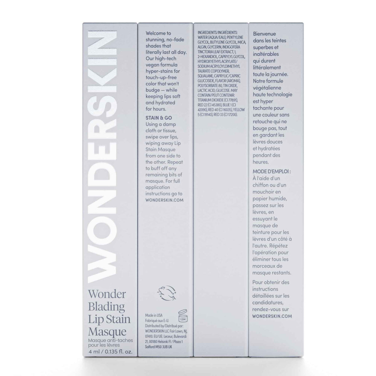 Wonderskin Wonder Blading All Day Lip Stain Peel Off Masque - Long Lasting, Waterproof and Transfer Proof Nude Lip Tint, Matte Finish Peel Off Makeup (Adore Masque)