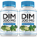 Liberty Lifestyle DIM Supplement 200mg - DIM Diindolylmethane Plus BioPerine - Estrogen Balance, Hormone Menopause Relief, Acne Treatment, Vegan - 120 Count