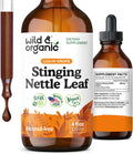 Wild & Organic Stinging Nettle Leaf Tincture - Urinary Tract Support - Stinging Nettle Extract Liquid Drops - Urtica Dioica Supplement - 5-Month Supply - Vegan, Sugar & Alcohol-Free - 4 fl oz